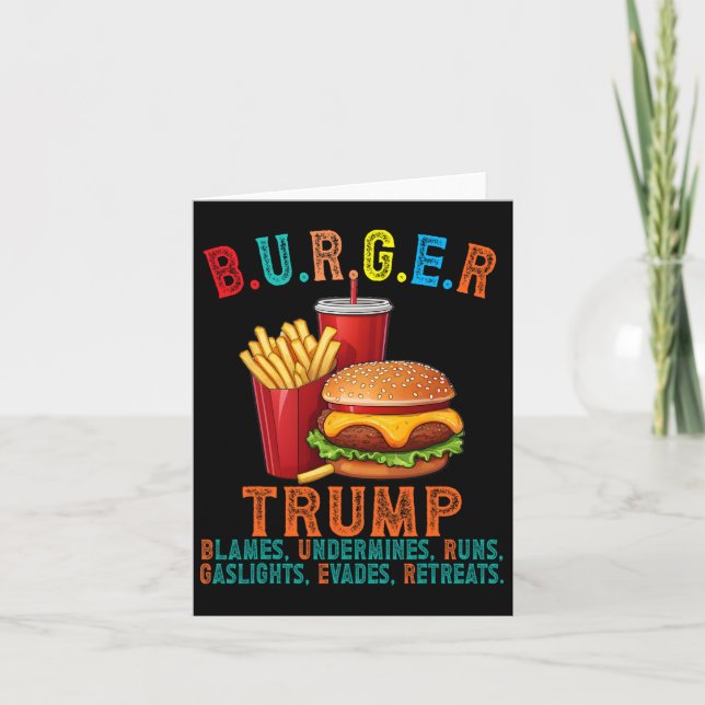 Burger Trump Blames undergräver Springa Gaslighes  Kort (Framsida)