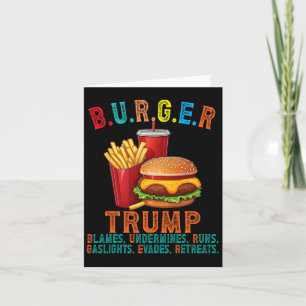 Burger Trump Blames undergräver Springa Gaslighes Kort