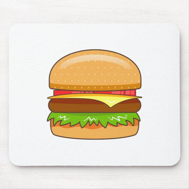 Burger Vektor Illustration Musmatta (Framsidan)