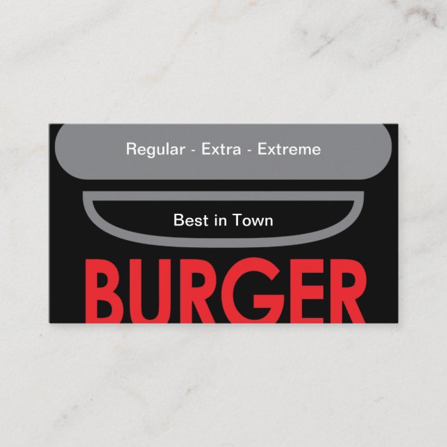 Burger Visitkort (Framsida)