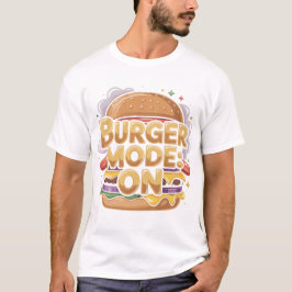 Burgerläge På Rollig Svart T-Shirt Design