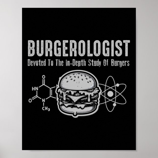 Burgerolog- studie av Bbq FUNNY för Women Manar Ki Poster (Framsidan)