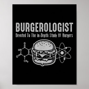 Burgerolog- studie av Bbq FUNNY för Women Manar Ki Poster