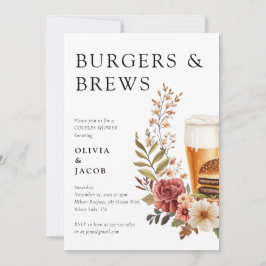 Burgers and Brews Par Shower-inbjudan Inbjudningar