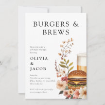 Burgers and Brews Par Shower-inbjudan