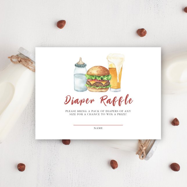 Burgers, Beer and Spädbarn - Diaper Raffle Tilläggskort (Skapare uppladdad)