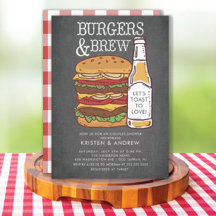 Burgers & Brew Par Shower-inbjudan Inbjudningar