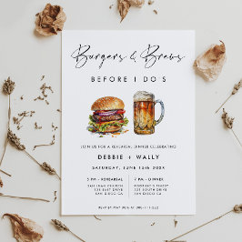 Burgers & Brews innan jag går på repetitionsmiddag Inbjudningar