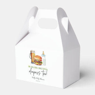 Burgers Brews och blöjor också! Barnkalas Presentaskar