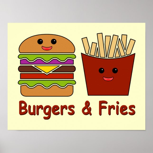 Burgers & Fries Poster (Framsidan)