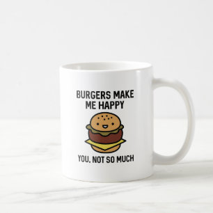 Burgers gör mig Lycklig Kaffemugg