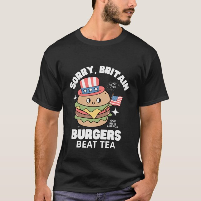 Burgers slår te t shirt (Framsida)