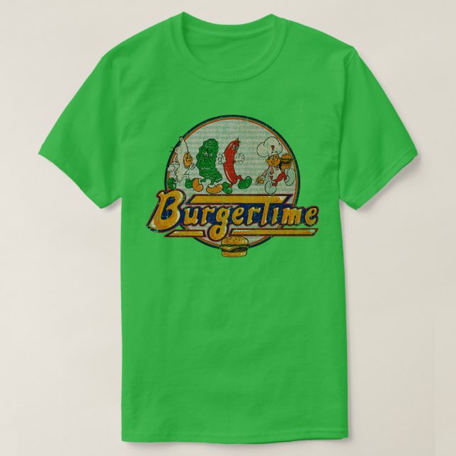 BurgerTime och Friend 1982 TShirt T Shirt (Design framsida)