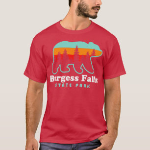 Burgess Falls State Park Hiking Tennessee Bear Ret T Shirt