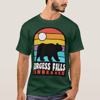 Burgess Falls State Park Hiking Tennessee Bear Ret T Shirt