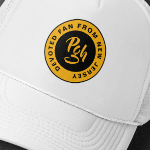 Burgh Fläkt Anpassningsbar Black Guld Retro Pgh Keps