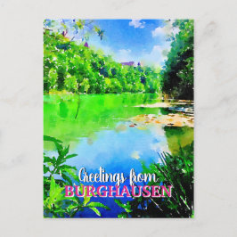 Burghausen Wöhrseebad i Bayern Vykort