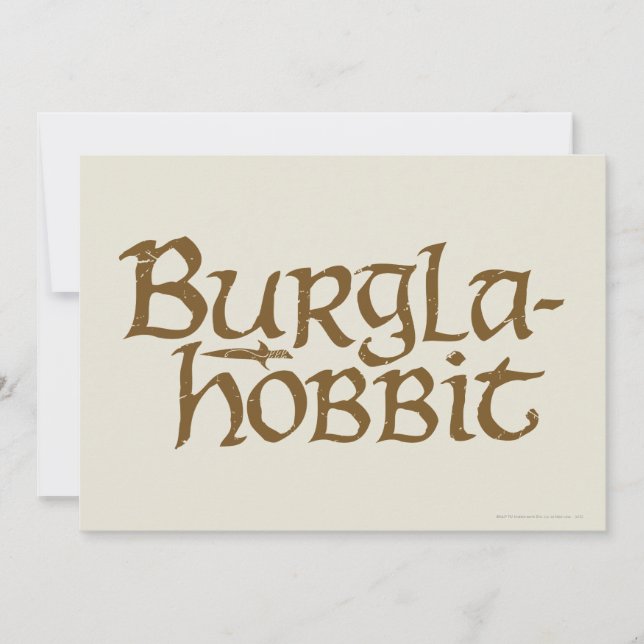 Burgla Hobbit (Framsida)