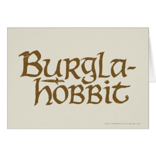 Burgla Hobbit Hälsningskort
