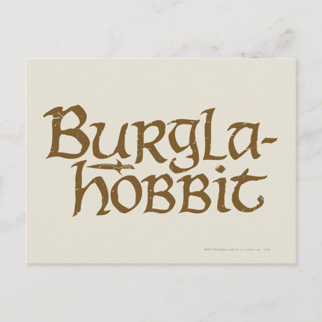 Burgla Hobbit Vykort (Framsida)