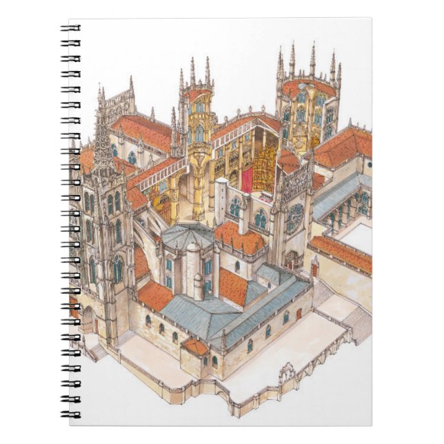 Burgos domkyrka. Spanien Anteckningsbok (Framsidan)