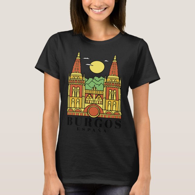 Burgos Espana Travel T Shirt (Framsida)