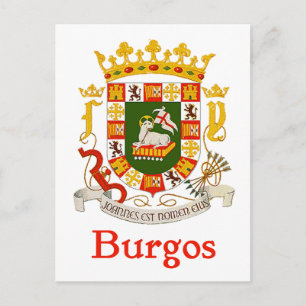 Burgos Puerto Rico Shield Vykort