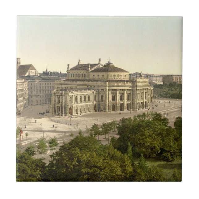 Burgtheater Wien, Österrike Kakelplatta (Framsidan)