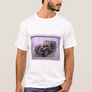 Burgunder 1930-tals Lyx Sedan T Shirt