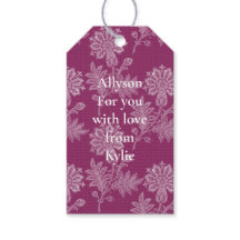 Burgunder Blommig Spets Bröllopsfest