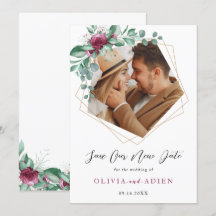 Burgunder Lila Elfenbensfärgad Blommig Geometrisk 