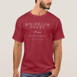 Burgunder Maroon Klassisk Herr Svävningsfest Event T Shirt<br><div class="desc">Burgunder Maroon Klassisk Herr Svävningsfest Event T-Shirt

Följ vår butik för massor av fler inbjudningar och designs</div>