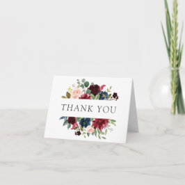Burgunder Navy och Blommig Blush Tack