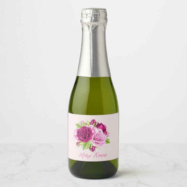 Burgunder och rosa rosor (Framsida)
