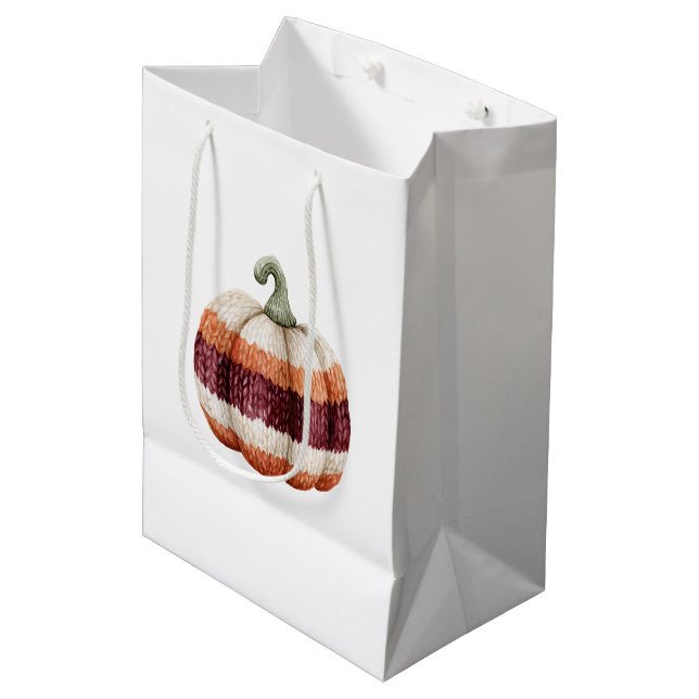 Burgunder Orange Kräm Pumpa   (Framsidan Vinklad)