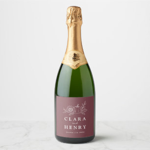 Burgunder Pumpa Solros Bröllop Champagne
