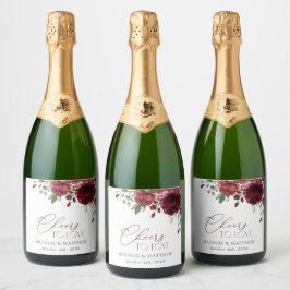 Burgunderblommor, röda blommor, blomsterbröllop