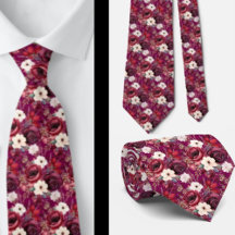 Burgundervin Boho Akvarell Blommor