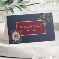 Burgundisk guldblommig hösthälsning