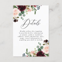 Burgundisk Rödvin Rosafärgad Bröllopsdetaljer Mott