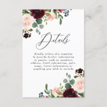 Burgundisk Rödvin Rosaktig Bröllopsdetaljer Mottag