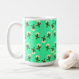 Burgundljus med Julafton holly Kaffemugg