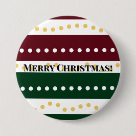 Burgundy and Emerald Golden Polka Dots Christmas  Knapp