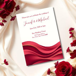 Burgundy and Ivory Wedding  Inbjudningar