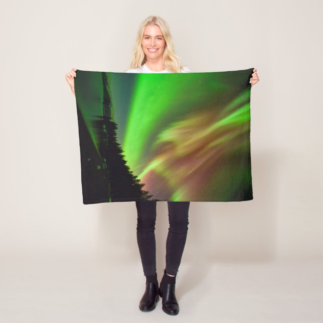 Burgundy-Aurora Fleecefilt (På plats)