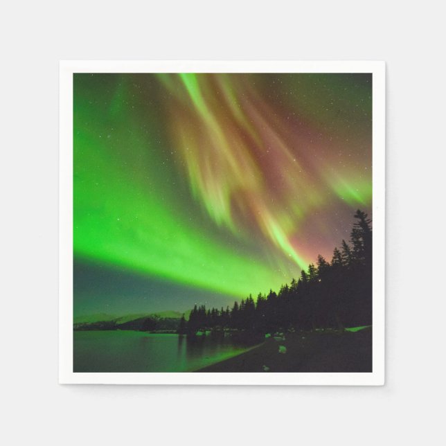 Burgundy-Aurora Pappersservett (Framsidan)