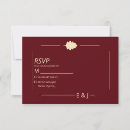 Burgundy Autumn Wedding OSA Kort