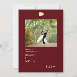Burgundy Autumn Wedding Tack Kort