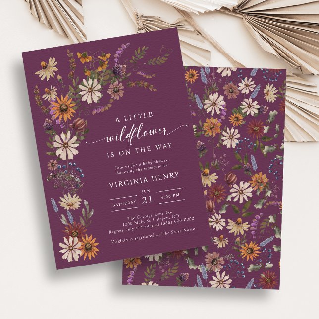 Burgundy Baby Shower Inbjudningar (Burgundy Baby Shower Invitation
)