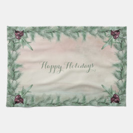 Burgundy Berry Holly & Berry Kitchen Towel Kökshandduk